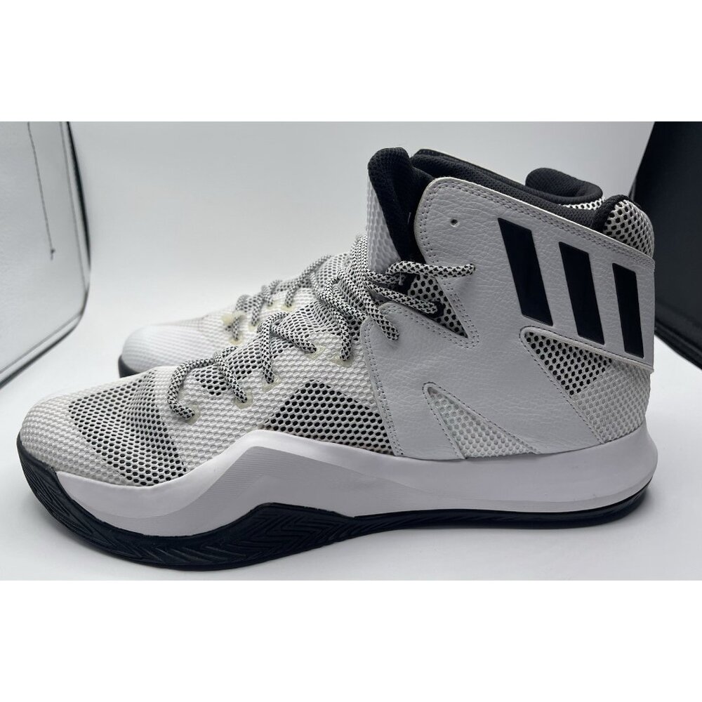 Adidas Crazy Bounce Men's Size 14.5 High Top Sneakers White/Black B72766